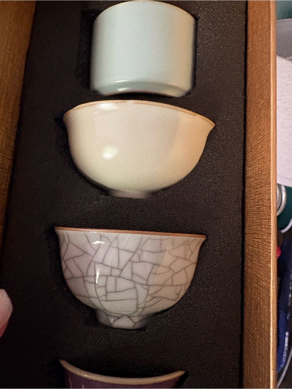 Assorted Porcelain Tea Cups Set - Multicolor - Picture 4 of 6